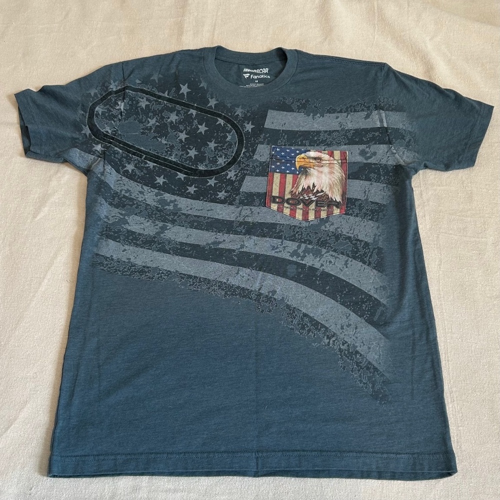 NASCAR Dover Speedway United We Stand Eagle Pocket Tshirt Fanatics XL